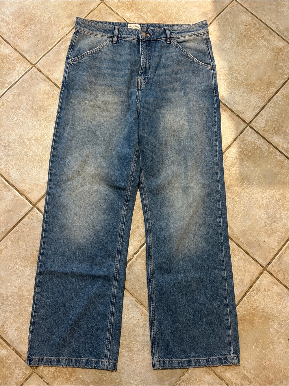 Anthropologie Pilcro Wide Leg Relaxed Fit Jeans Women's size 32